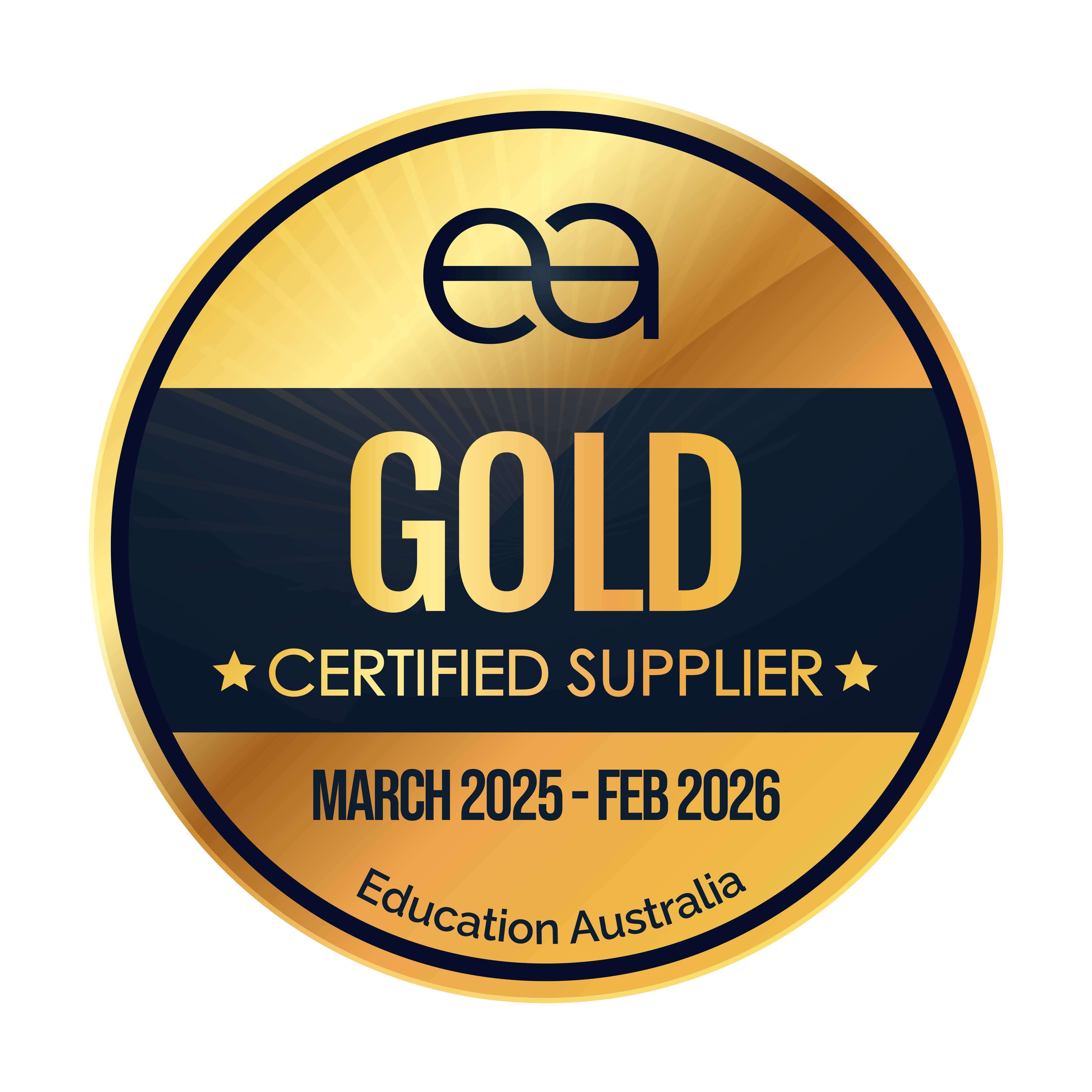 Certified supplier badge